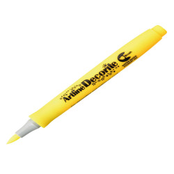 Marcatore Decorite - punta pennello - giallo - Artline