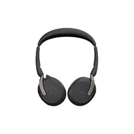 Jabra Evolve2 65 Flex UC Stereo - Cuffie con microfono - on-ear - Bluetooth - senza fili - eliminazione rumore attivata - USB-C