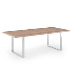Tavolo riunioni Prestige metal - 220 x 100 x 74 cm - ciliegio arabis