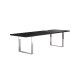 Tavolo riunioni Prestige Metal - 220 x 100 x 74 cm - nero venato