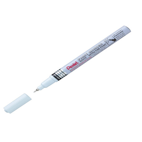 Marcatore Paint Marker Linea Amiko - punta extra fine 0,60mm - bianco - Pentel