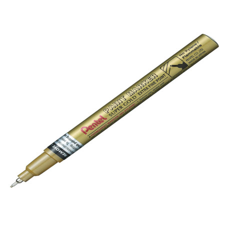 Marcatore Paint Marker Linea Amiko - punta extra fine 0,60mm - oro - Pentel