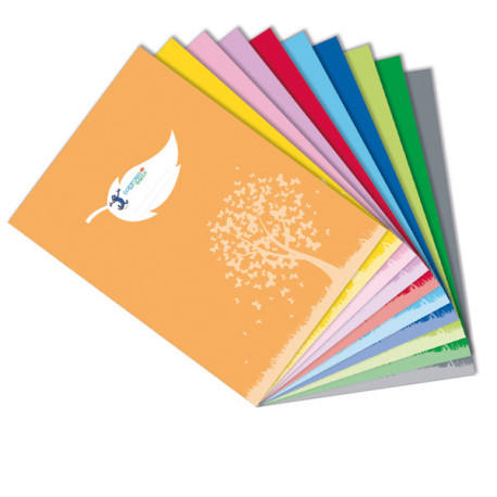 Coprimaxi Green - c/tasche - 21 x 30 cm - carta 120 gr - azzurro - Colorosa