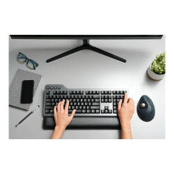 Kensington Pro Fit Ergo TB550 Trackball - Mouse verticale - ergonomico - ottica - 9 pulsanti - senza fili - Bluetooth, 2.4 GHz 