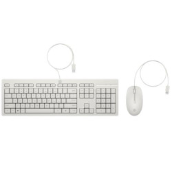 Kit Mouse e tastiera HP Wired USB 225 G2 Bianco