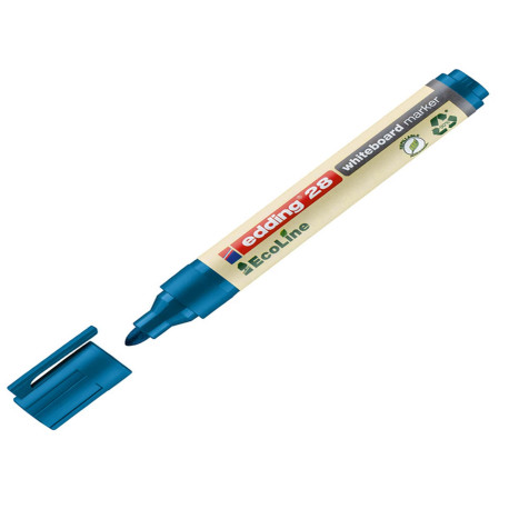 Marcatore per lavagne bianche 28 EcoLine - punta conica - da 1,5 a 3 mm - blu - Edding