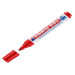 Marcatore per lavagne bianche 660 - punta conica - da 1,5 a 3 mm - rosso - Edding