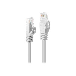 Lindy Basic - Cavo patch - RJ-45 (M) a RJ-45 (M) - 7.5 m - UTP - CAT 6 - stampato, antiaggrovigliamento - bianco