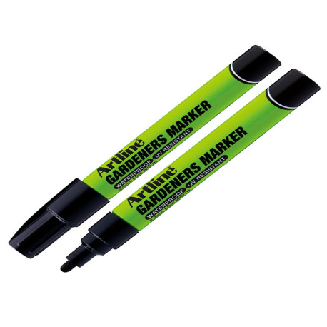 Marcatore permanente - per giardinaggio - punta tonda 2,3 mm - nero - Artline