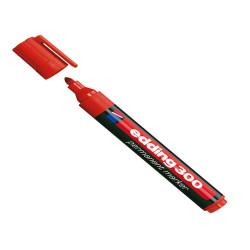 Marcatore permanente 300 - punta conica - da 1,5 a 3 mm - rosso - Edding