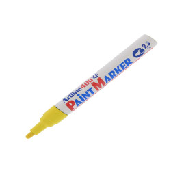 Marcatore permanente A 400 - a vernice - punta tonda - 2,3 mm - giallo - Artline