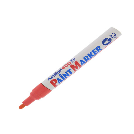 Marcatore permanente A 400 - a vernice - punta tonda - 2,3 mm - rosso - Artline