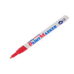 Marcatore permanente A 440 - a vernice - punta tonda fine - 1,2 mm - rosso - Artline