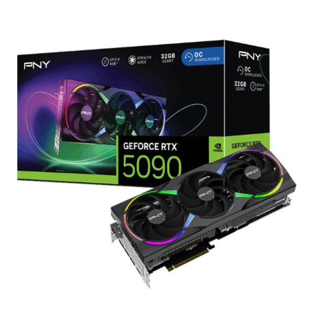 PNY GeForce RTX 5090 ARGB Overclocked Triple Fan