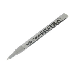 Marcatore permanente A 990 - a vernice - punta tonda fine - 1,2 mm - argento - Artline