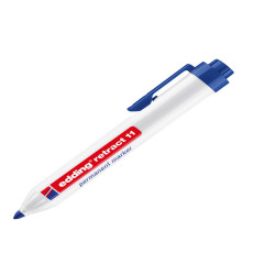 Marcatore permanente a scatto 11 - punta tonda - da 1,5 a 3 mm - blu - Edding