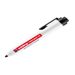 Marcatore permanente a scatto 11 - punta tonda - da 1,5 a 3 mm - nero - Edding