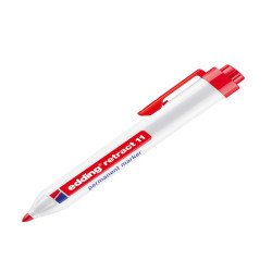 Marcatore permanente a scatto 11 - punta tonda - da 1,5 a 3 mm - rosso - Edding