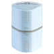 Temperamatite Grip 2001 con contenitore - 3 fori - sky blue - con doppio serbatoio - Faber-Castell