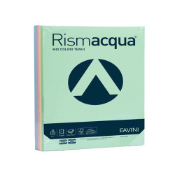 Carta Rismacqua - A4 - 140 gr - mix 5 colori - Favini - conf. 200 fogli