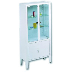 Armadio Vetrina Portastrumenti per ambulatorio 4 ante cm 75 x 36 x 164 h