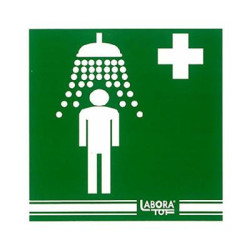 Cartello / Etichetta Adesiva Doccia Emergenza