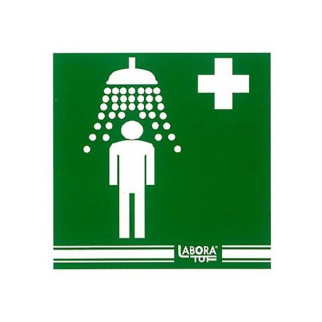 Cartello / Etichetta Adesiva Doccia Emergenza