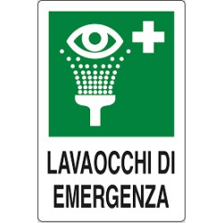 Cartello Etichetta adesiva per lavaocchi di emergenza