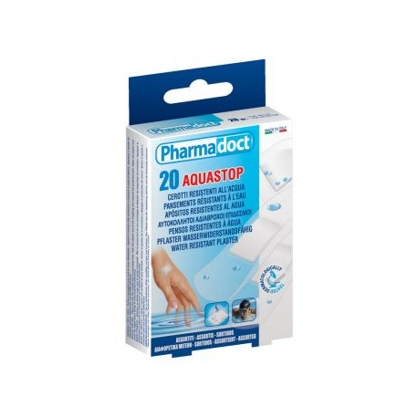 Cerotto Resistente all'Acqua  Trasparente, Misure Assortite Conf 20 pz CE 93/42