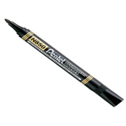 Marcatore permanente N850 - punta tonda - nero - linea Amiko - Pentel