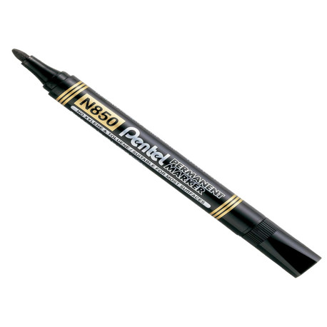 Marcatore permanente N850 - punta tonda - nero - linea Amiko - Pentel