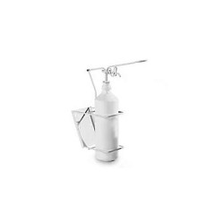 Dispositivo meccanico a gomito verniciato bianco per flacone da 1000 ml