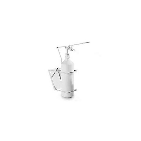 Dispositivo meccanico a gomito verniciato bianco per flacone da 1000 ml