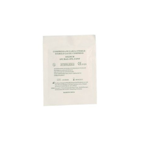 Garza Idrofila Sterile Compressa Cm 10 x 20 CE 93/42