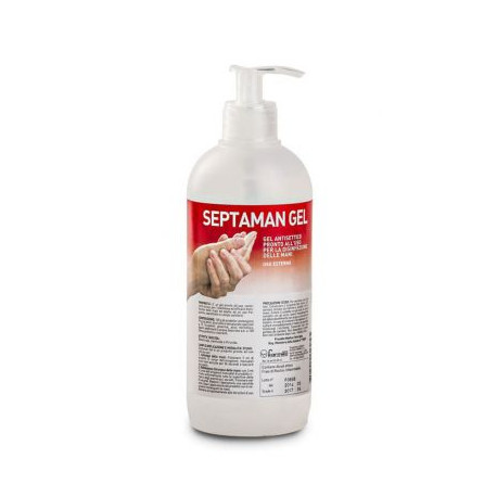 Gel disinfettante antibatterico in flacone da 500 ml