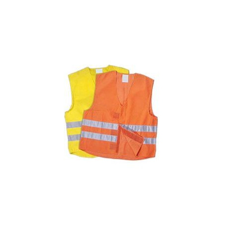 Gilet Alta Visibilità in Tessuto Fluorescente 3M Alta visibilità CE 93/42
