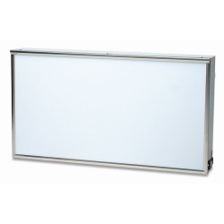 Negativoscopio  cm 80 x 43 da muro, in lamiera d’acciaio verniciata, Luce fredda fluorescente