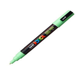 Marcatore Uni Posca PC3M - punta fine 0,9 - 1,3 mm - verde chiaro - Uni Mitsubishi