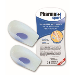 Tallonette in silicone con oliva per spina calcaneare. Lavabili.Taglie disp.: M 39-41 / L 42-44