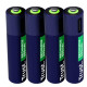 Trust 4 PZ BATTERIE AAA RICARICABILI VIA USB-C - BLU