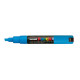 Marcatore Uni Posca PC8K  - punta a scalpello 8mm - azzurro - Uni Mitsubishi
