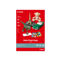 Canon MP-101 - A3 (297 x 420 mm) - 170 g/m² - 40 fogli carta fotografica - per i6500, 9100, 9950- PIXMA iX7000- S6300, 9000