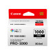 Canon PFI-1000 MBK - 80 ml - nero opaco - originale - serbatoio inchiostro - per imagePROGRAF PRO-1000