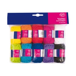 Matassa 100% cotone - lungh. 30 mt - colori assortiti - CWR - set 10 pezzi