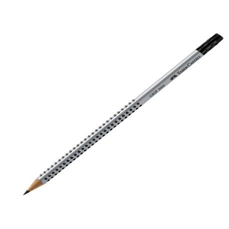 Matita di grafite Grip 2001 - gradazione HB - triangolare - con gommino - Faber-Castell