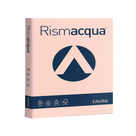 Carta Rismacqua - A4 - 200 gr - salmone 05 - Favini - conf. 125 fogli